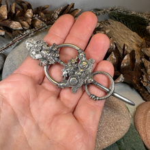 Load image into Gallery viewer, Viking Wolf Celtic Brooch