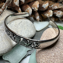 Load image into Gallery viewer, Triple Thistle Cuff Bracelet
