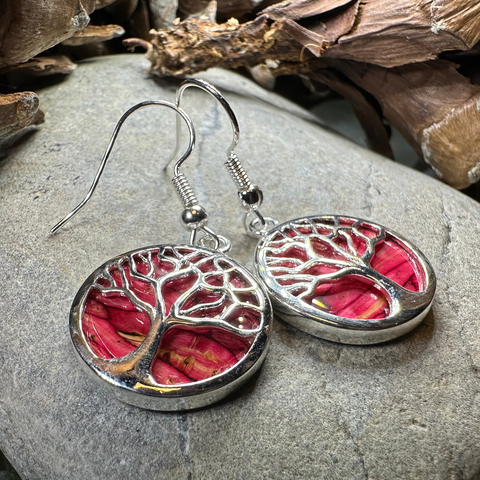 Load image into Gallery viewer, Heathergems Tree of Life Earrings from Scotland