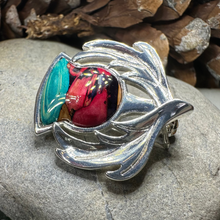 Load image into Gallery viewer, Scotland Heathergems Thistle Brooch