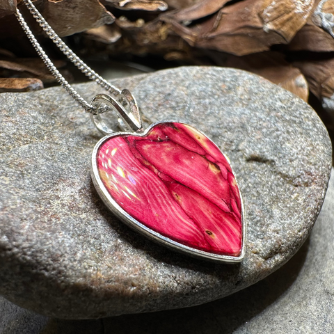 Load image into Gallery viewer, Scottish Heathergems Heart Necklace - Handmade in Scotland