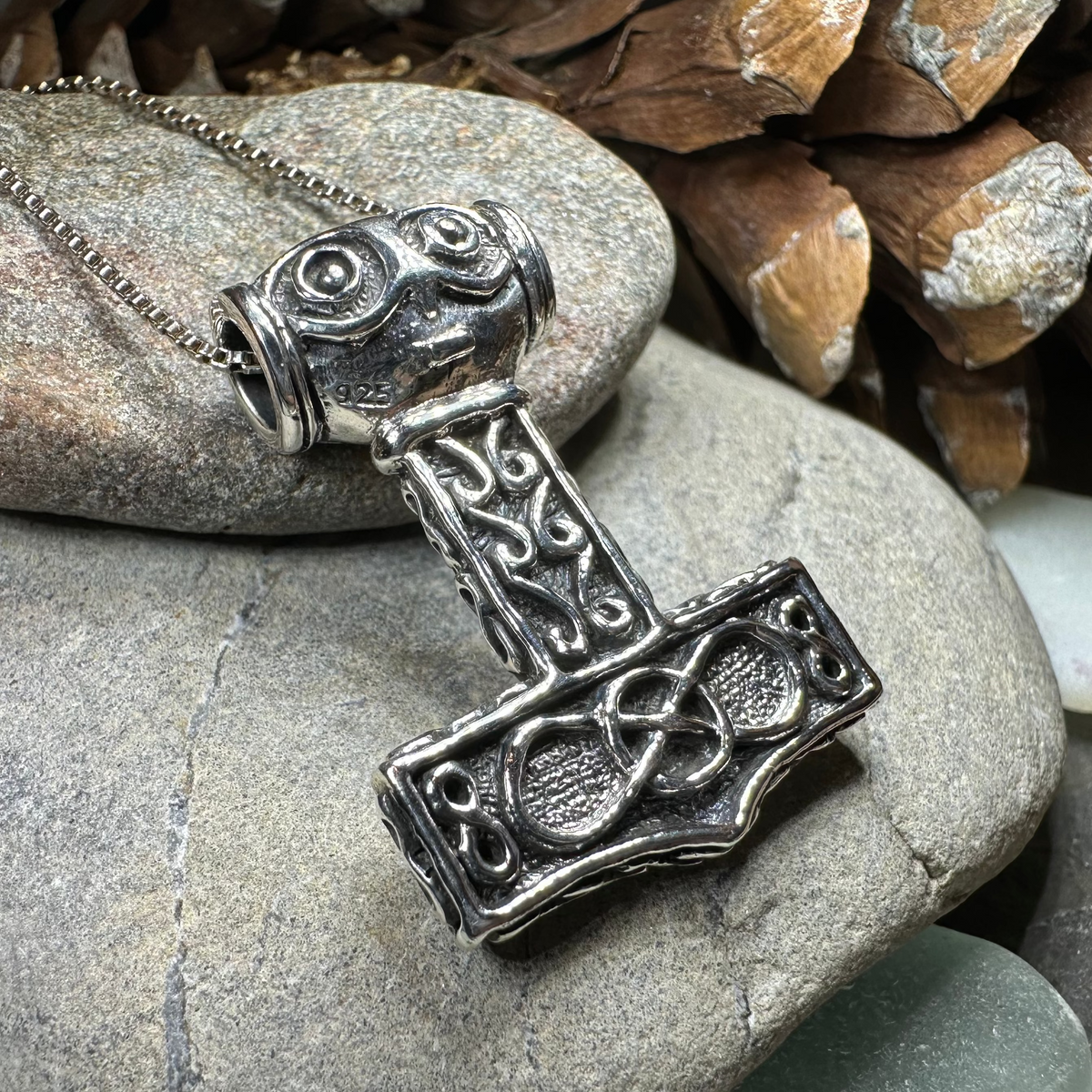 Buri Thor's Hammer Necklace – Celtic Crystal Design Jewelry
