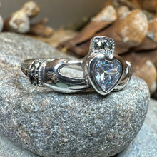 Load image into Gallery viewer, Ree Marcasite Claddagh Ring