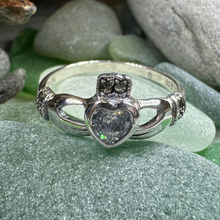 Load image into Gallery viewer, Ree Marcasite Claddagh Ring