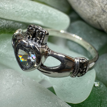 Load image into Gallery viewer, Ree Marcasite Claddagh Ring