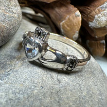 Load image into Gallery viewer, Ree Marcasite Claddagh Ring
