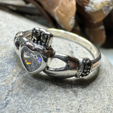 Load image into Gallery viewer, Ree Marcasite Claddagh Ring