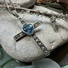 Load image into Gallery viewer, Marcasite Celtic Cross Necklace