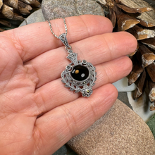Load image into Gallery viewer, Vintage Onyx Celtic Necklace