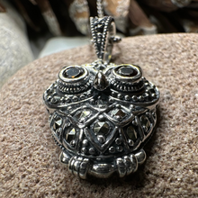 Load image into Gallery viewer, Halloway Marcasite Owl Necklace