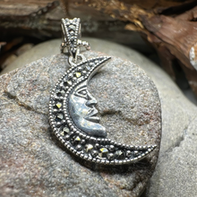 Load image into Gallery viewer, Marcasite Moon Dreamer Necklace