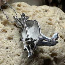 Load image into Gallery viewer, Coastal Puffin Marcasite Brooch