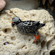 Load image into Gallery viewer, Coastal Puffin Marcasite Brooch