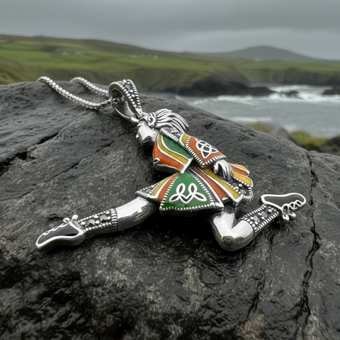 Load image into Gallery viewer, Traditional Irish Dancer Necklace