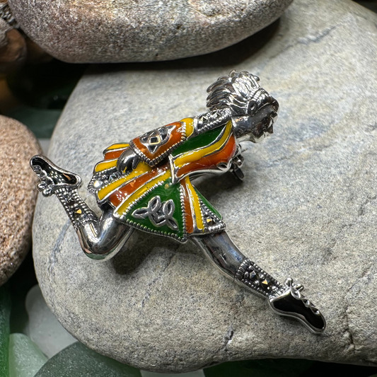 Traditional Irish Dancer Brooch for Women