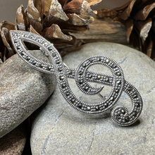 Load image into Gallery viewer, Prima Donna Music Note Brooch