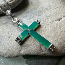 Load image into Gallery viewer, Marcasite Celtic Cross Necklace