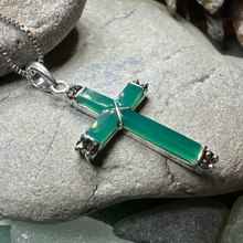Load image into Gallery viewer, Marcasite Celtic Cross Necklace