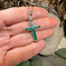 Load image into Gallery viewer, Marcasite Celtic Cross Necklace