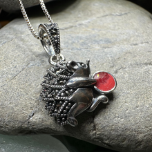 Load image into Gallery viewer, Frolicking Hedgehog Necklace