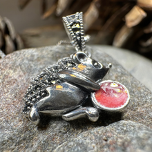 Load image into Gallery viewer, Frolicking Hedgehog Necklace