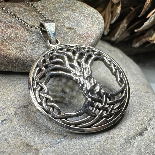 Aubrey Tree of Life Necklace in Sterling Silver