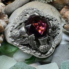Load image into Gallery viewer, Royal Scottish Thistle Brooch