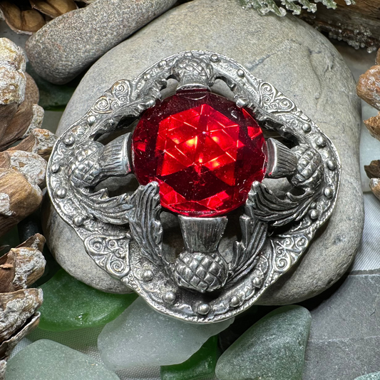 Royal Scottish Thistle Brooch - Handmade in Scotland
