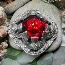 Load image into Gallery viewer, Royal Scottish Thistle Brooch