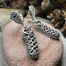 Load image into Gallery viewer, Marcasite Ghillies Irish Dance Earrings