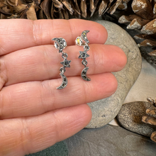 Load image into Gallery viewer, Magical Skies Moon & Stars Stud Earrings