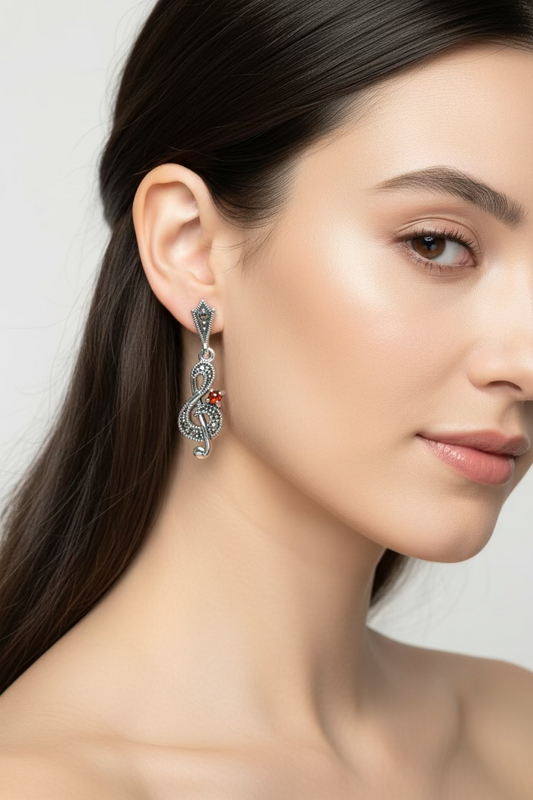 Rhapsody Music Note Earrings