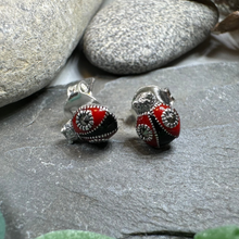 Load image into Gallery viewer, Lucky Ladybug Earrings