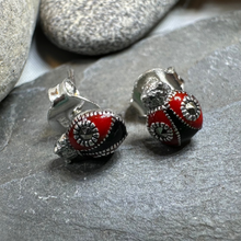 Load image into Gallery viewer, Lucky Ladybug Earrings