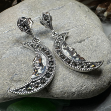 Load image into Gallery viewer, Midnight Goddess Moon Earrings