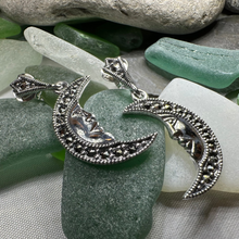 Load image into Gallery viewer, Midnight Goddess Moon Earrings