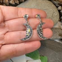 Load image into Gallery viewer, Midnight Goddess Moon Earrings