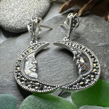 Load image into Gallery viewer, Midnight Goddess Moon Earrings