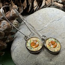 Load image into Gallery viewer, Autumn Nap Fox Earrings