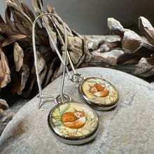 Load image into Gallery viewer, Autumn Nap Fox Earrings