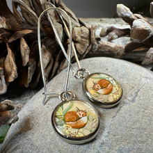 Load image into Gallery viewer, Autumn Nap Fox Earrings