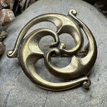 Load image into Gallery viewer, Bronze Gallo-Roman Triquetra Brooch