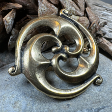 Load image into Gallery viewer, Bronze Gallo-Roman Triquetra Brooch