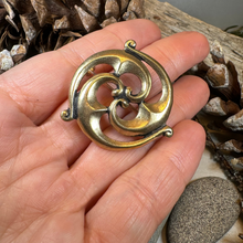 Load image into Gallery viewer, Bronze Gallo-Roman Triquetra Brooch