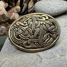 Load image into Gallery viewer, Bronze Atli Viking Brooch