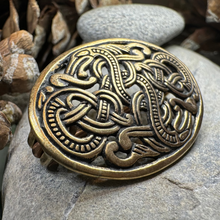 Load image into Gallery viewer, Bronze Atli Viking Brooch
