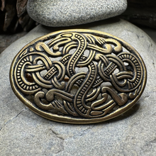 Load image into Gallery viewer, Bronze Atli Viking Brooch
