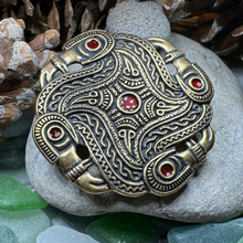 Load image into Gallery viewer, Merovingian Red Bird Brooch