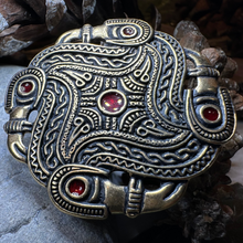 Load image into Gallery viewer, Merovingian Red Bird Brooch