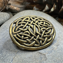 Load image into Gallery viewer, Bronze Infinity Celtic Brooch